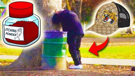 gucci hat prank|GUCCI HAT BAIT PRANK!! .